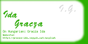 ida gracza business card